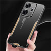 For Poco F6 Case Metal Aluminum Cover Protecting Lens Frost Case Prevent Fingerprints Metal+TPU Cover For Poco F6