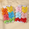 10Pcs/Set Cheer Bow Solid Ribbon Hair Clips Pin for Girl Handmade Bows Hairpin Barrettes Children Headwear Kids Hair Accessories