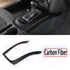 For  Audi A4 B8 A5 2009-2016 Carbon Fiber Look Center Interior Console Gear Shift Frame Decoration Cover Trim Car Accessories