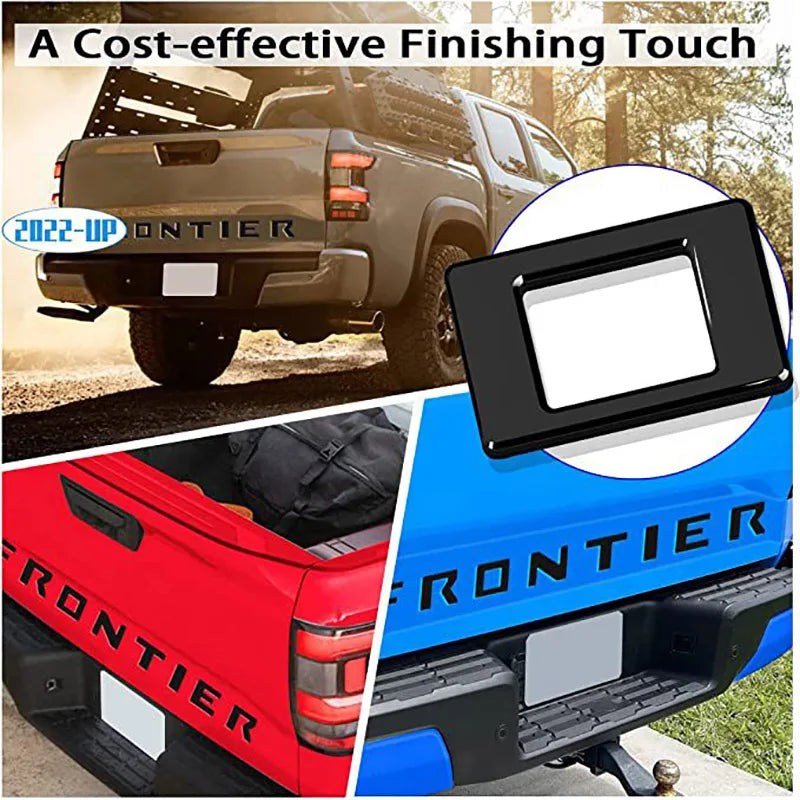 3d Emblem Tailgate Frontier Letters Rear Trunk Badge Sticker Decals Cover Trim For Nissan 20222 2023 Car Exterior Accessories