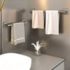 Bathroom Towel Holder White Without Drilling Bathroom Black Towel Rack Towel Bar Self-Adhesive Bathroom Towel Rack Towel Rail