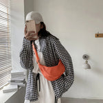 Load image into Gallery viewer, Casual Nylon Chest Hobo Crossbody Bag for Women 2023 Waist Half Moon Belt Bag Fanny Pack Shoulder Bags Tote Travel Shopper Bag
