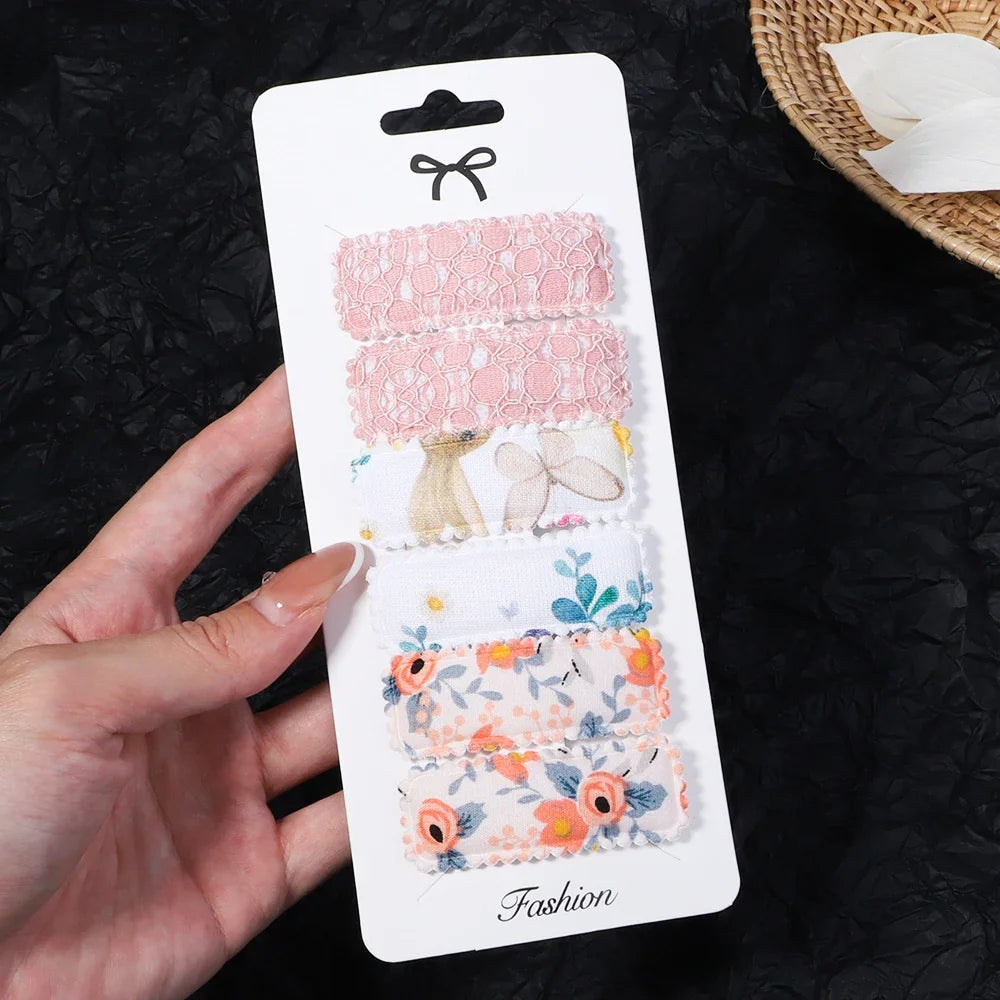 3/6pcs Fashion Sequin BB Hair Clips Color Transparent Flowing Sand Bangs Hair Gripes Girl Cute Cartoon Kids Headwear Accessory