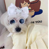 Luxury Glasses Pet Dog Pearl Sunglasses Headdress Pearl Sunglasses Eye Wear Glasses For Small Dog Cat Photos Props Accessories