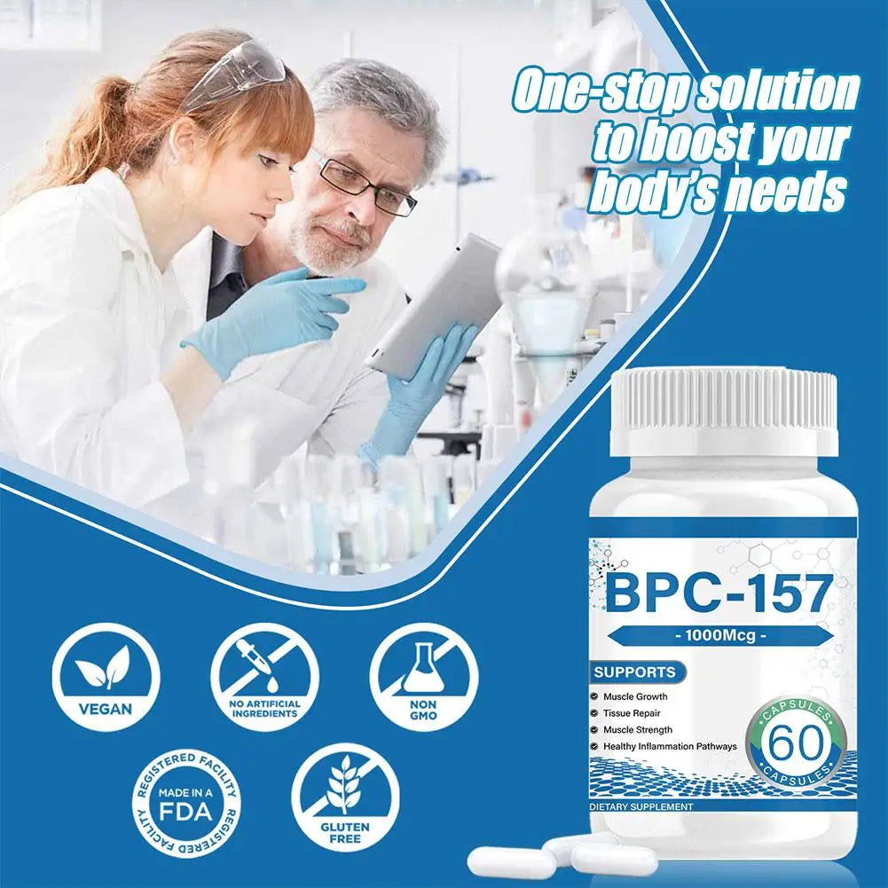 BPC-157 Capsules 60pcs/bottle For Muscle And Exercise Recovery