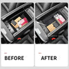 For Mercedes Benz AMG EQS EQE 350 450+ 2022 2023 2024 Car Organizer Box Armrest Storage Center Console Sundries Tray Accessories