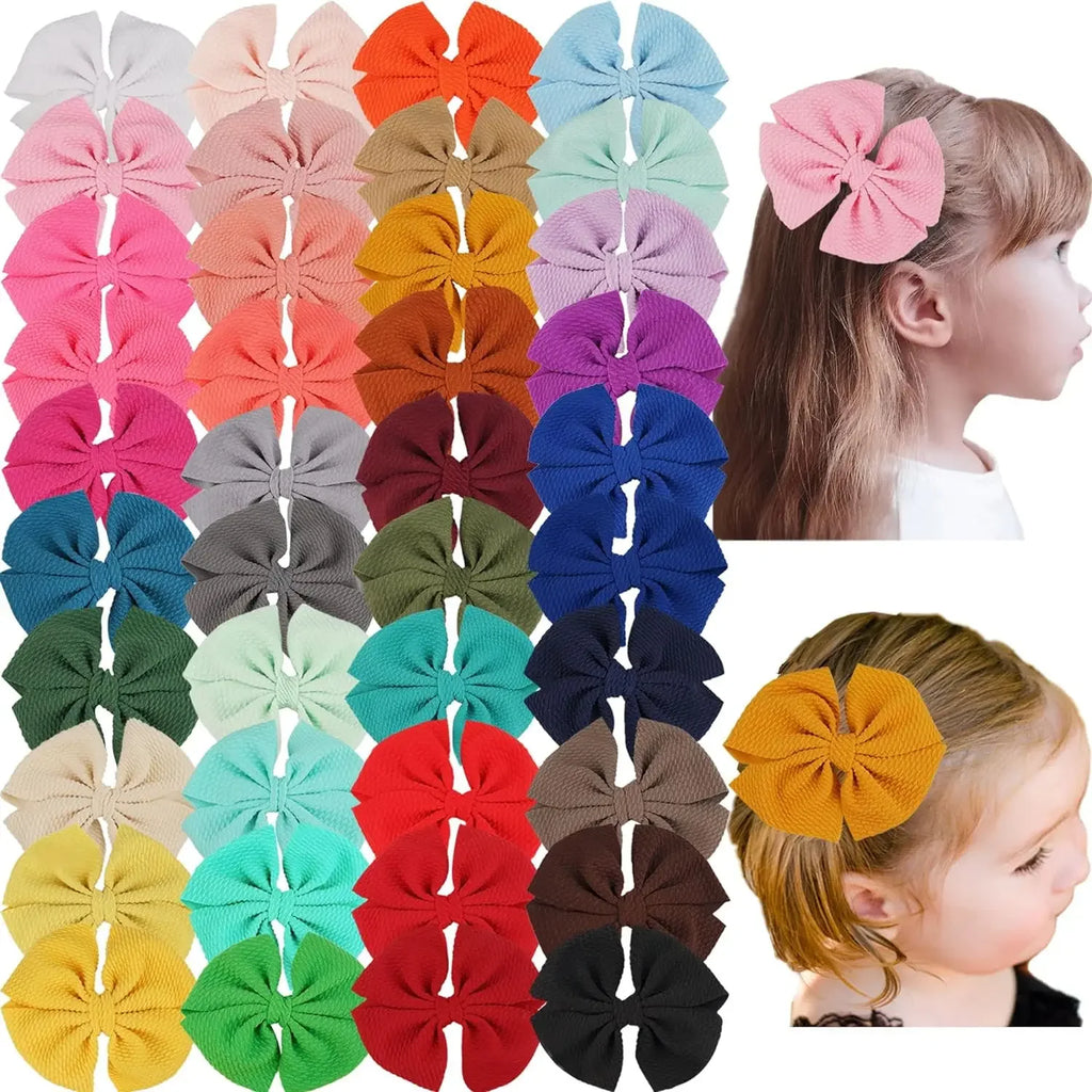 10PCS 4.5 Inch Baby Girl Hair Bows with Alligator Clips Hair Barrettes Hair Accessories for Girls Toddler Infants Kids