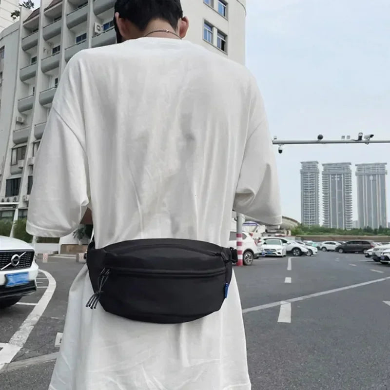 Street Style Waist Bag Hip Pack Woman Nylon Fanny Pack Fashion Shoulder Crossbody Chest Bags Unisex Hip Hop Belt Bag Waist Packs