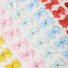 10Pcs/Set Classical Solid Ribbon Bow Hair Clips for Kids Girl Handmade Bows Hairpin Barrettes Headwear Children Hair Accessories