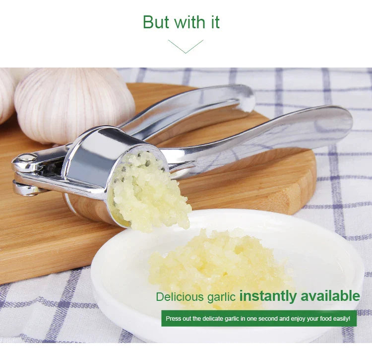 Home Garlic Press Crusher Kitchen Cooking Vegetables Ginger Squeezer Masher Handheld Ginger Mincer Tools Kitchen Accessories