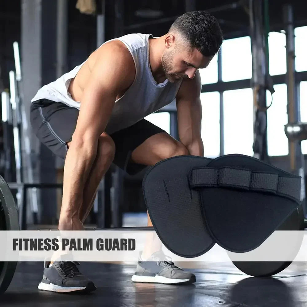 Hand Palm Protector Gym Fitness Gloves Half Finger Lifting Palm Dumbbell Grips Pads Weightlifting Training Glove Gym Workout