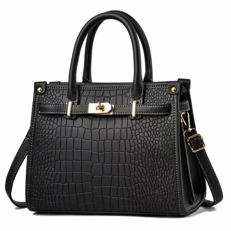 2024 New Crocodile Pattern High Quality Crossbody Bag Soft Leather Luxury Handbags Elegant Bags New Direct Selling Women's Bag