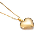 Load image into Gallery viewer, Love Heart Photo Locket Charm Pendant Necklace Stainless Steel Blank Memory DIY Openable Jewelry For Men Women Gifts
