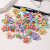 10pcs Lovely Cartoon Kids Elastic Hair Bands Girls Candy Macaron Hair Ties Ropes Stripe Ponytail Holder Baby Hair Accessories