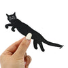 Black Cat Metal Animal Bookmark Fashion Ultrathin Reading Tool Pet Bookmark Page Mark Stationery for Men Women Student Gifts