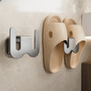 Bathroom Slippers Rack Simple Slipper Hook Wall Mounted Storage Shoe No Punching Toilet Drainage Storage Accessories