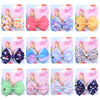 1 Pcs 4.5" jojo clip JoJo Bows Jojo Siwa Rainbow Printed Knot Ribbon Bow Hair Clip Children Hair Accessories  972-J