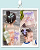 2PCS Colorful Hand-painted Graffiti Fruits Cute Girls Kids Elastic Hair Bands Hair Accessories Children Hair Ties Baby Headwear