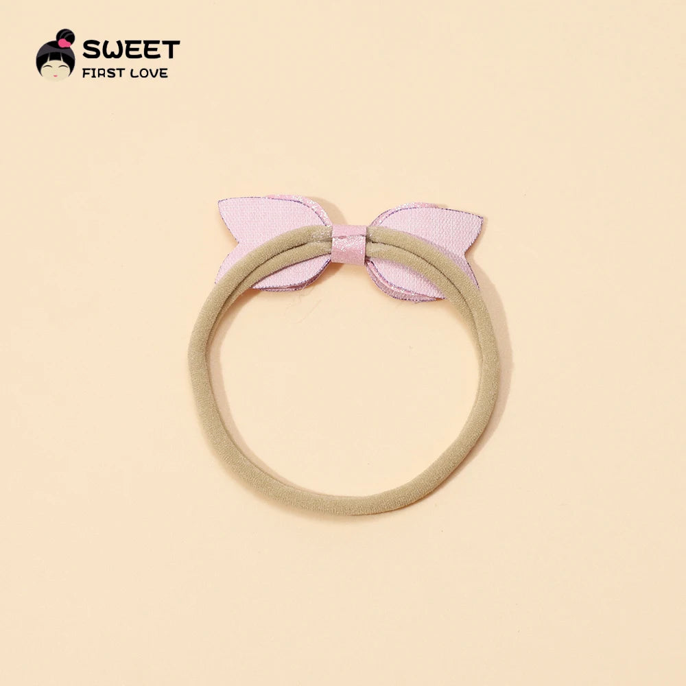 Mini Hair Bows Girl Bowknot Headband for Newborn Baby Girl Elastic Rubber Bands for Kids Toddler's Hairbands Baby Accessories