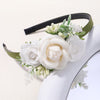 1pcs Bride Wedding Hairband Artificial Flower Crown Headband Hair Accessories Women Girls Sweet Floral Hair Hoop Party Headwear