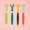 Three Sided Pet Toothbrush Three-Head Multi-angle Toothbrush Cleaning Dog Cat Brush Bad Breath Teeth Care Tool Dog Accessories