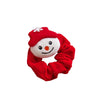 Girls Christmas Flannel Ponytail Holder Hair Ties Santa Claus Elk Velvet Hair Rope Creative Kids Scrunchies Hair Accessories