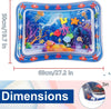 Water Sensory Play Mat Thickened Inflatable Water Mat For Cat And Dog Pet Playmat With Fish Sea Ocean Theme Sensory Toy Water