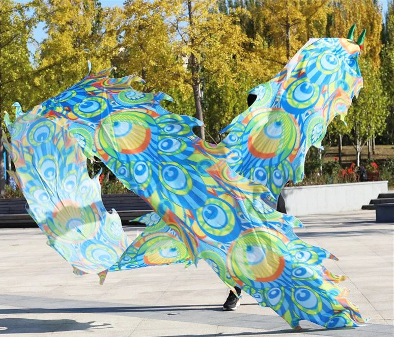6/8/10/12m Chinese Ribbon Dragon Dance Accessories For Adults Fitness Props Outdoor Funny Practice Gift New Year Performance