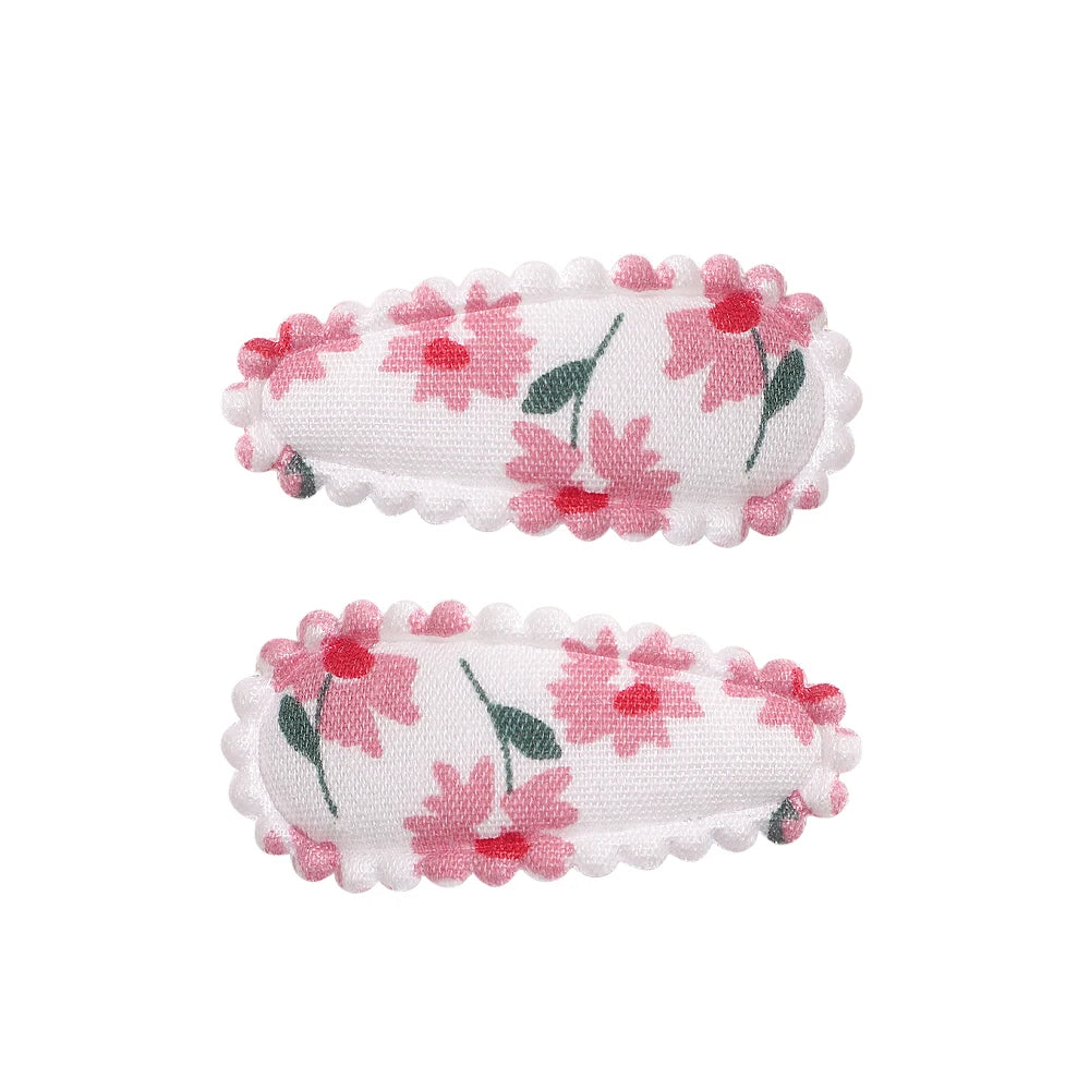 6Pcs Kids Mini Print Waterdrop Shape BB Hair Clip Cute Hair Accessories Hairpin Side Girls Hairgrip Barrette Children Headwear