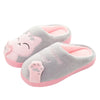 Dropshipping Women Winter Home Slippers Cartoon Cat Shoes Soft Winter Warm House Slippers Indoor Bedroom Lovers Couples