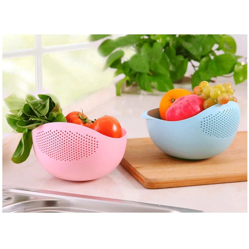 Rice Drain Basket Kitchen Items Fruit and Vegetable Draining Sieve Small Tools Multipurpose Device Baskets Drainer Gadgets Bar