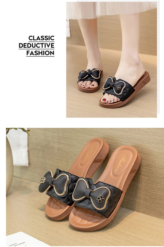 Summer Slippers Women Flat Luxury Outdoor Beach Flip Flops Female Sandals Trend  Fashion Sandals Slides Shoes for Woman