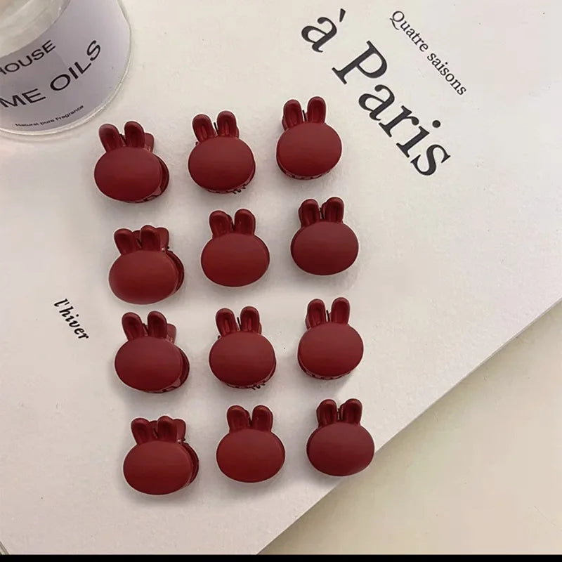 Heart Rabbit Shape Small Claw Clips Girl Cute Flower Hair Clips Hair Accessories Kids Side Bangs Clip Hair Claws Headwear Gift