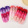 24Pcs/Set Solid Hair Bows Hair Clips Barrettes Headwear Colorful Cute Hairpins Boutique Bowknot Headwear  Kids Hair Accessories