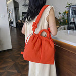 Load image into Gallery viewer, Casual Large Capacity Puffer Tote Bag Designer Padded Nylon Women Handbags Knotted Strap Shouder Crossbody Bags Warm Sac 2024
