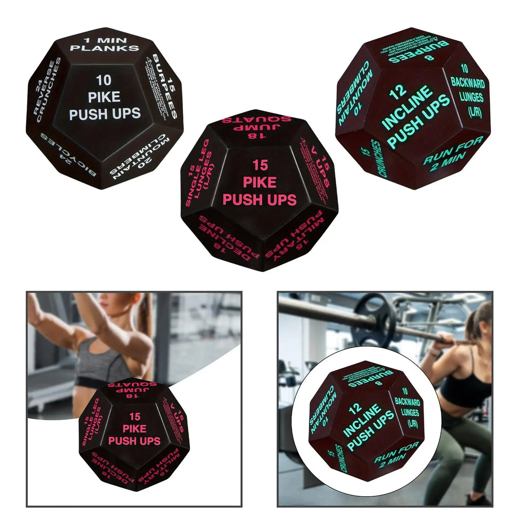 Bodyweight Training Dice Cardio Workout Game Dice for Men Women Home Gym