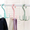 Rotating Four-claw Hooks For Home Kitchen Bedroom Wardrobe Nail-free Changer Key Holder Plastic Storage Hangers