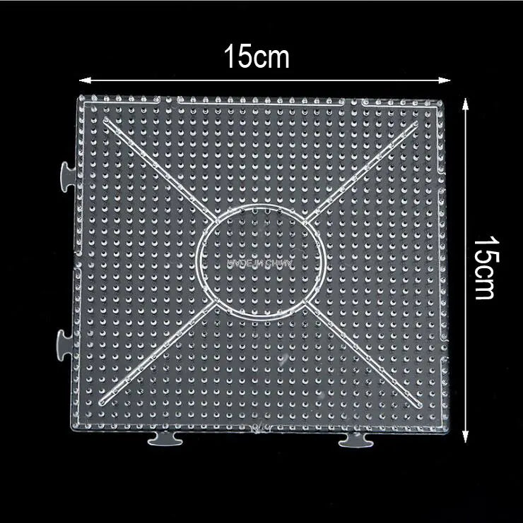 Yant Jouet 5mm Hama Beads Pegboard Transparent Template Board Circular Square tool DIY Figure Material Board Perler Beads