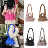 Soft Dacron Crossbody Bag Korean Fashion Fabric Shoulder Bag Mini Tote Purses for Women Underarm Bags Handbags and Purses