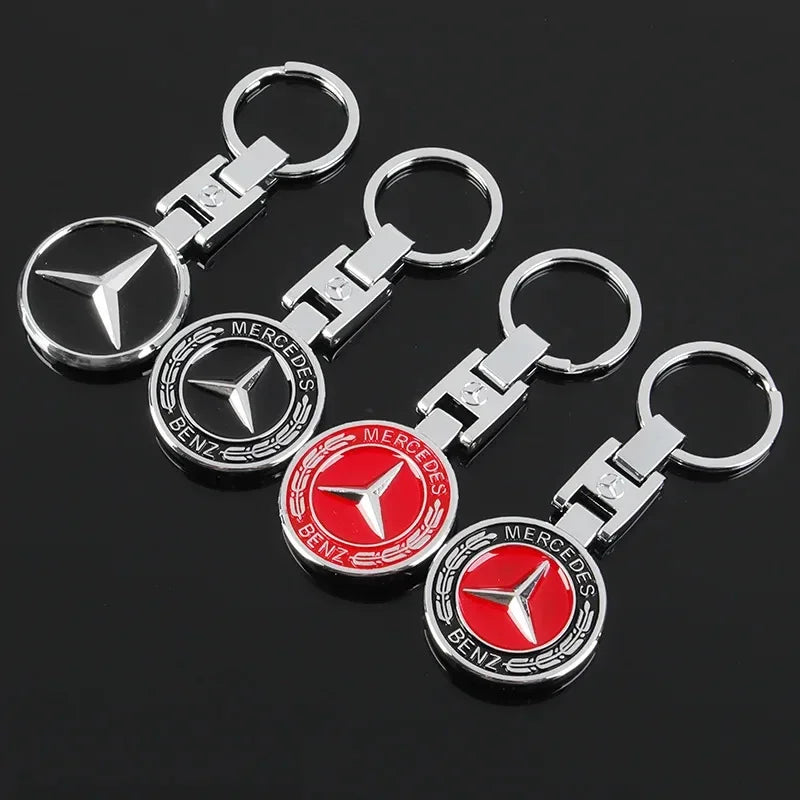 Creative Metal Car Keychain Pendant Key Ring Car Accessories For Mercedes Benz AMG W203 W206 W220 W205 W211 W212 W201 W210 W108