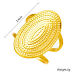 Load image into Gallery viewer, DIEYURO 316L Stainless Steel Exaggerated Punk Oval Open Ring For Women New Design Girls Rustproof Jewelry Party Birthday Gifts

