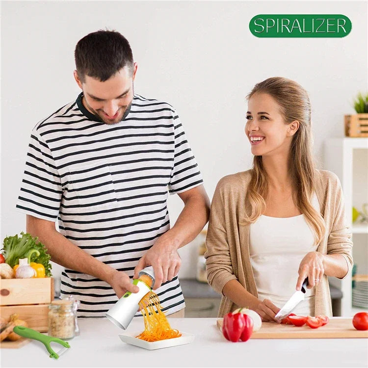 Heavy Duty Spiralizer Vegetable Slicer Vegetable Spiral Slicer Cutter Zucchini Pasta Noodle Spaghetti Maker  Kitchen Items