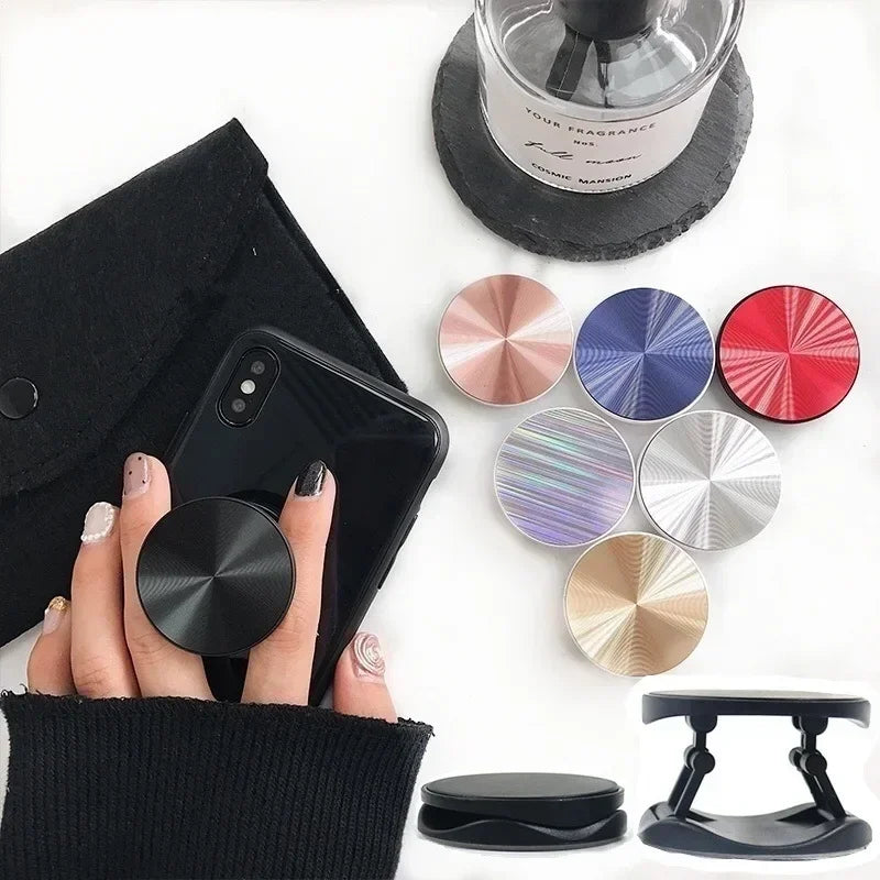 Portable CD Pattern Mobile Phone ABS Stretching Bracket for IPhone Samsung Xiaomi Universal Accessories Finger Ring Stand Holder