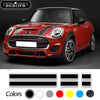 For MINI Cooper F56 R56 F55 F57 R57 JCW Accessories Car Hood Sticker Bonnet Stripes Engine Cover Band Rear Vinyl Decal