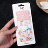 6/10Pcs Fashion Print Hairclips with Paper Jam Girl Waterdrop Broken Hair BB Clip Handmade Hairpin Headwear Kid Hair Accessories
