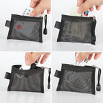 Load image into Gallery viewer, Cute Mini Mesh Coin Purse Key Lipstick Coin Bag ID Business Credit Card Holder Storage Bags Money Earphone Data Line Small Bag
