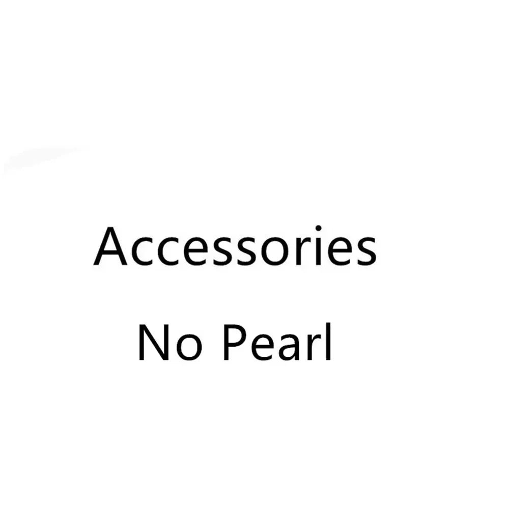 DIY Pearl Accessories S925 Pure Silver Chain Set with Empty Holder Gold Silver Rabbit Silver Chain Fit 9-13mm Circle L019