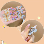 Load image into Gallery viewer, 5PCS Sweet Stereoscopic Color Gradient Cute Baby Hairpins Kids Hair Clips Children Headwear Princess Barrette Girls Accessories
