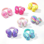 Load image into Gallery viewer, 2Pcs/lot Lovley Flower  Ponytail Elastic Hair Bands for Girl Children Hair Ties Cartoon Kids Hair Accessories Baby Headwear
