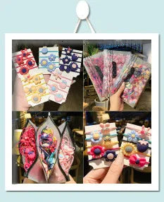 2PCS New Cute Panda BB Clips Cartoon Kids Hairpins Children Headwear Baby Clips Headdress Elastic Hair Bands Girls Accessories